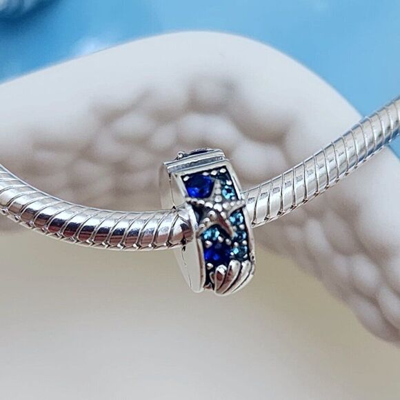 Pandora Starfish & Shell Clip Charm - Picture 1 of 5